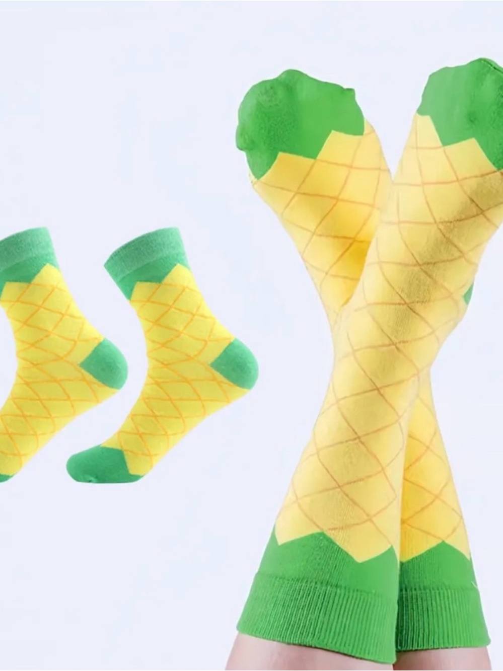 4PK Novelty Fruit & Dessert Crew Socks NIP BUY NOW PRICE - Picture 3 of 5